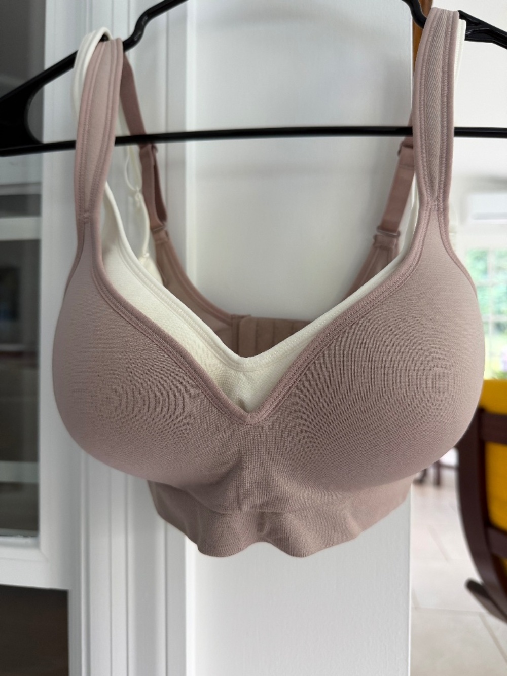 Carole Hochman Seamless Wirefree Bras Set of 2 Nude & Cream